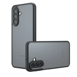 Matte Shockproof Silicone TPU Protective Phone Case Cover for Galaxy A17 5G (Black)