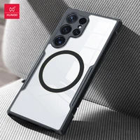 Xundd Case For Samsung Galaxy S25 Ultra S25 Plus S24 Ultra Magnetic Case with Holder PC+TPU Clear Cover For Samsung S25 Ultra 1