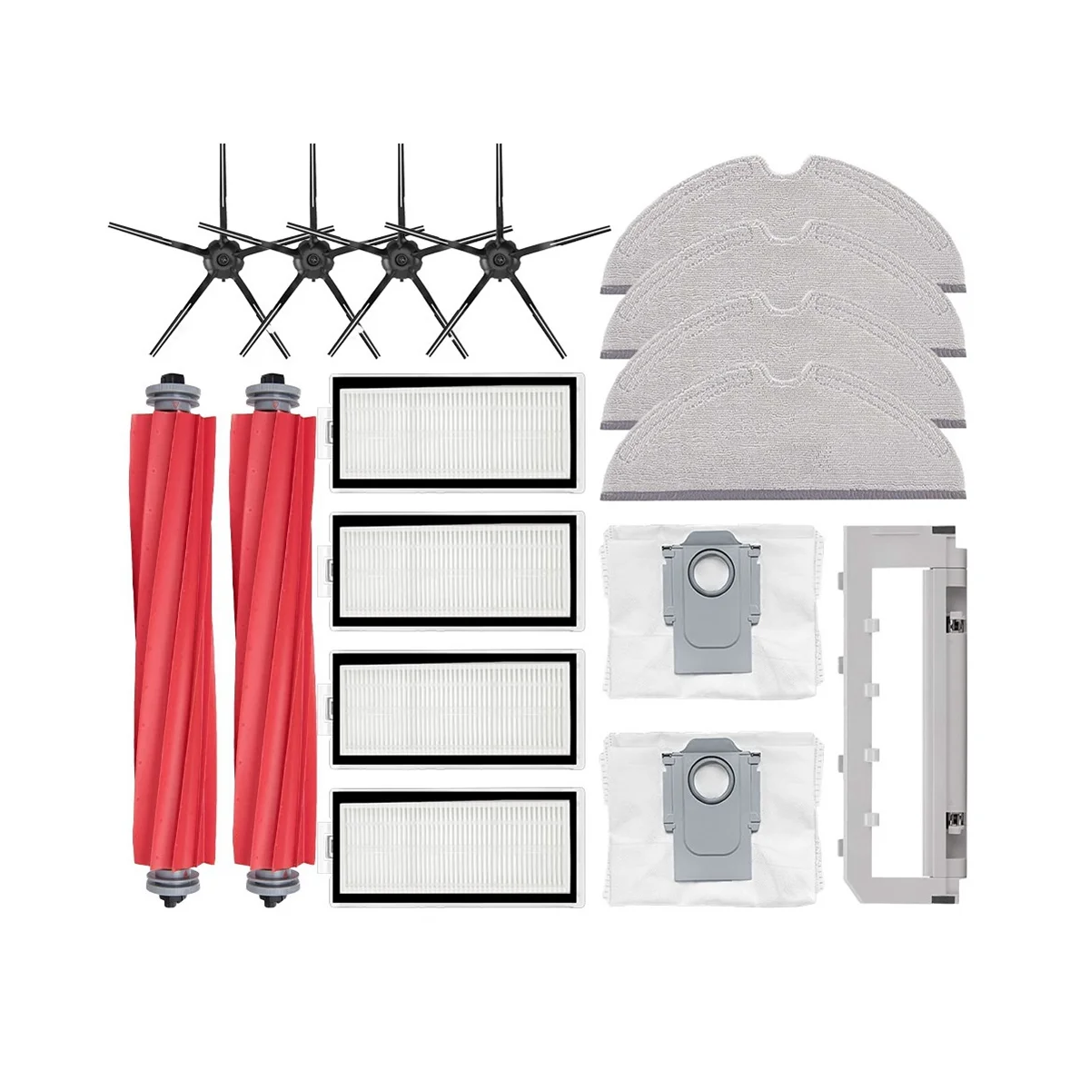 

For Xiaomi Roborock Q7 Max,Q7 Max+,T8 Main Brush Side Brush Hepa Filter Mop Rag Cover Replacement Robot Vacuum Cleaner,B