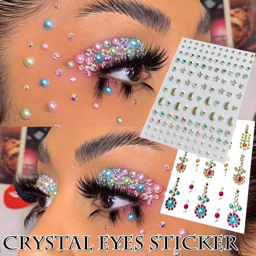 Face Jewels Diamond Makeup Art Eyeliner Glitter Face Jewelry Sticker