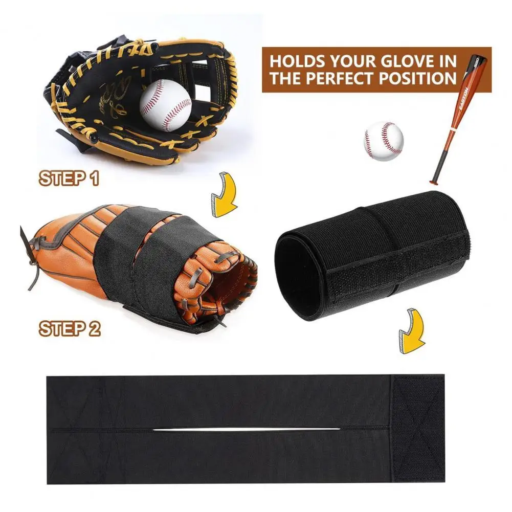Baseball Softball Glove Strap Thicken High Elastic Baseball Glove Wrap Band Adjustable Treatment Accessories