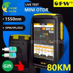 OFW Mini OTDR Active Fiber Live Test 1550nm 20dB Optical Fiber Reflectometer Touch Screen OPM VFL OLS Fiber Tester SC Connector