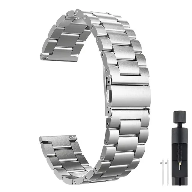Stainless Steel 22mm Metal Wristband Strap