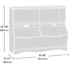 Storage Chest Organizer Kids Bookcase Toy Box Bin for Bedroom Living Room L41.10 x W 14.49 x H 32.84 Soft White 3