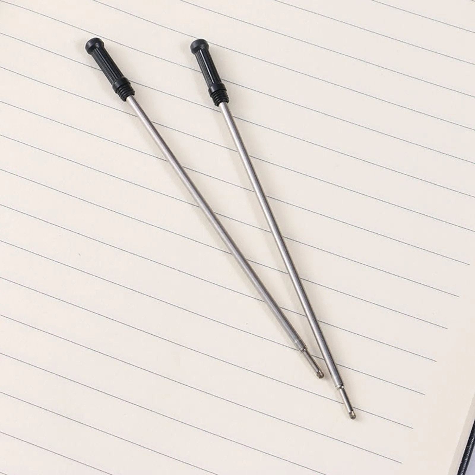20 pezzi set L: 4,5 pollici ricariche per penne a sfera per penne a croce punta media blu inchiostro nero forniture per ufficio scolastico di cancelleria - immagine 6