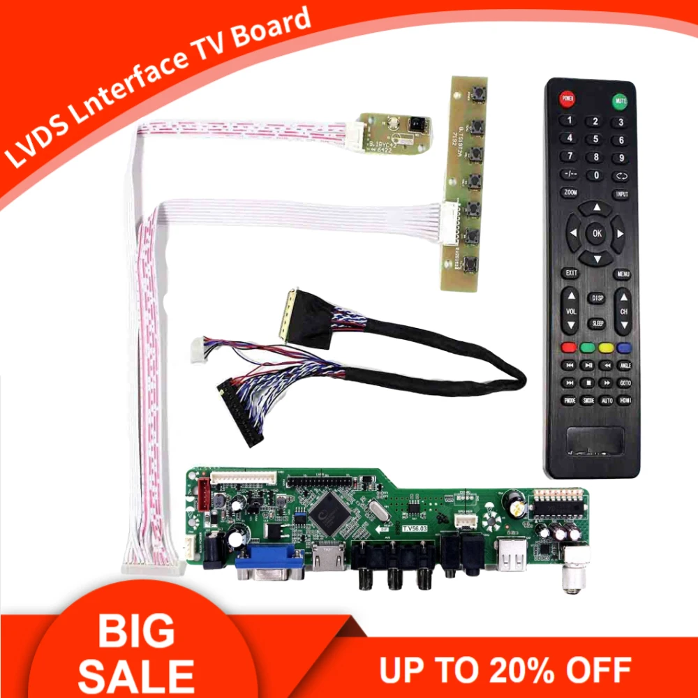 LP156WH2-TLAA LED 스크린 컨트롤러 드라이버 보드 패널 모니터 키트, LP156WH2(TL)(AA) TV, HDMI, VGA, AV, USB LCD, 신제품