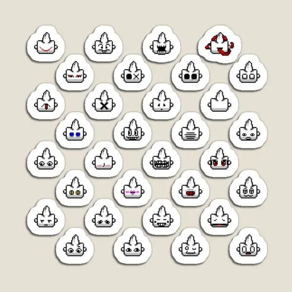 

Много головок жизни магнит детский держатель для фотографий Милая красочная Магнитная смешная наклейка для детей