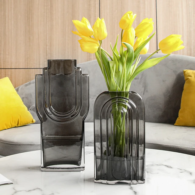 Green Decoration Room | Glass Tabletop Vases | Nordic Style Vase | Glass  Decor Vases - Vases - Aliexpress