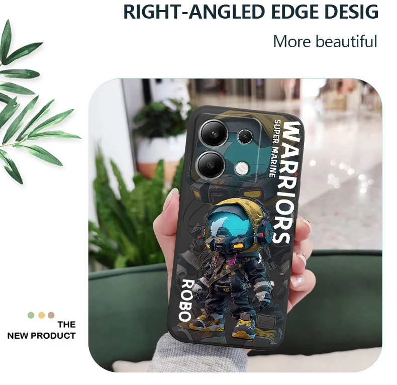 Trendy Cool Boy Handyhülle für Xiaomi Redmi Note 13 12 12S 11 11S 10 10S 9 9S Pro Plus 4G 5G Flüssigsilikonhülle – Detail 6