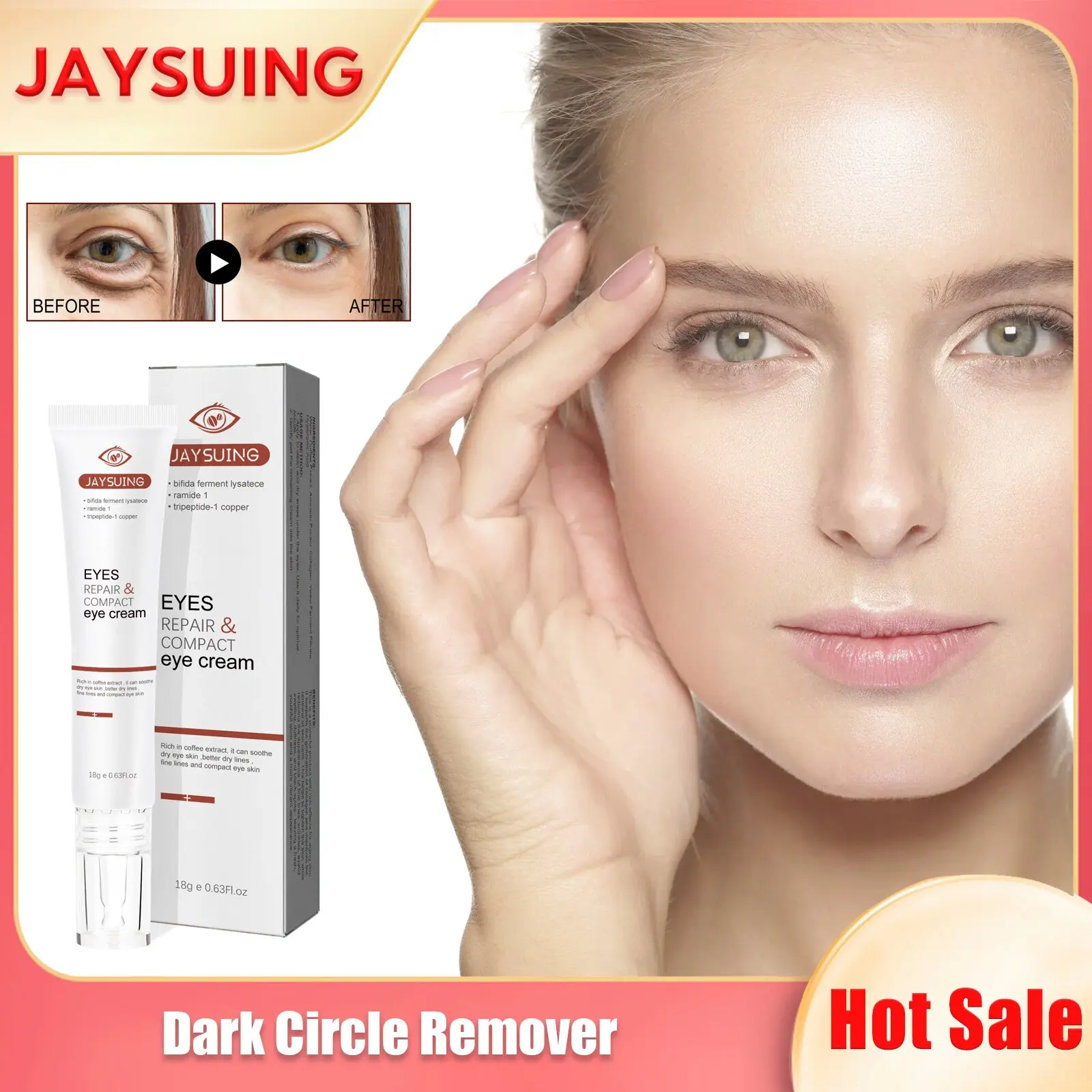 

Moisturizing Eye Cream Anti Aging Fade Dark Circle Eye Bag Puffiness Removal Lighten Fine Line Hydrating Anti Wrinkle Eye Cream