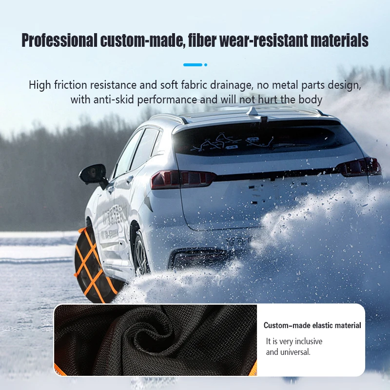 Snow Chain Tyre Chain Set Wheel Ties Belts Car Tires Chains Winter Full Wrapped Anti-Slip Sock Anti Skid Snow Emergency