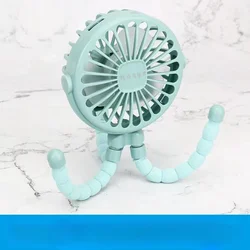 Compact Rechargeable Bladeless Mini Fan - Portable Quiet Cooling Solution (C133-green)