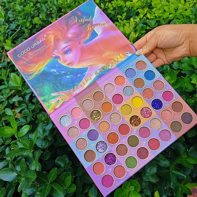 48 Colors Mermaid Eye Shadow Plate Shimmer Matte Shimmering Powder Sequels Makeup Palette Stage Makeup Eyeshadow Palette