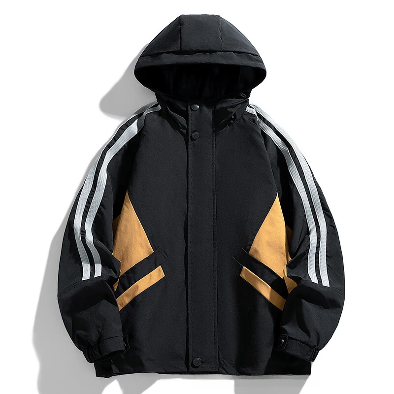 Large Size Jacket Men's Hooded Couple's Coat Frock