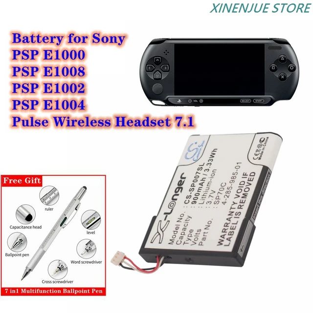 Batteria per Console di gioco 3.7V/900mAh 4-285-985-01,SP70C per Sony PSP  E1000, E1002, E1004, E1008, auricolare Wireless a impulsi 7.1 - AliExpress