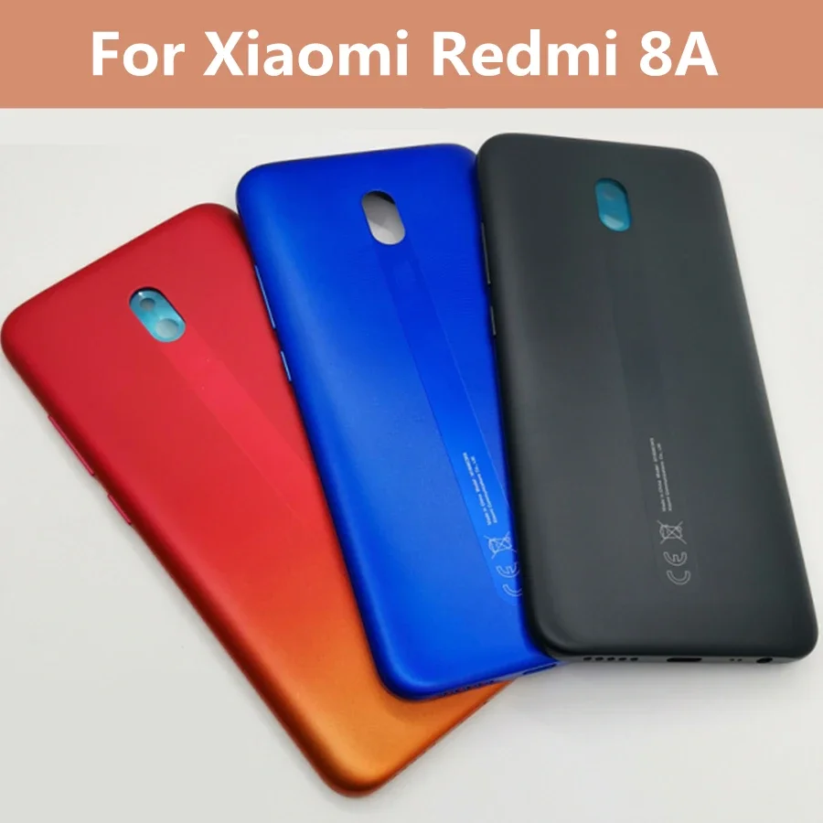 

Задняя крышка батарейного отсека для Xiaomi Redmi 8A, 6,22 дюйма, задняя крышка батарейного отсека для Redmi 8A, замена крышки батарейного отсека
