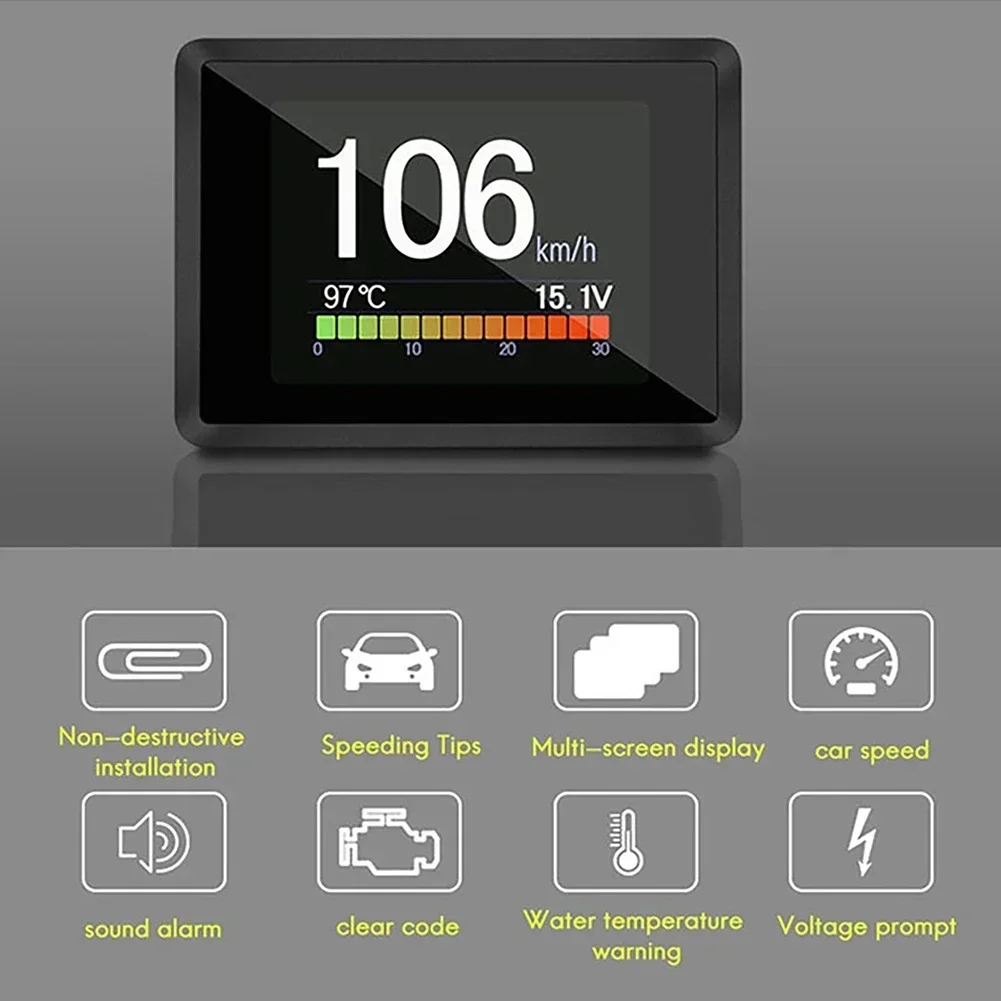 Automobile On-board Computer A203 Car Digital OBD 2 Computer Display Speedometer Fuel Consumption Meter Temperature OBD2 Gauge obd2 hud projector obd2 hud display dashboard display screen