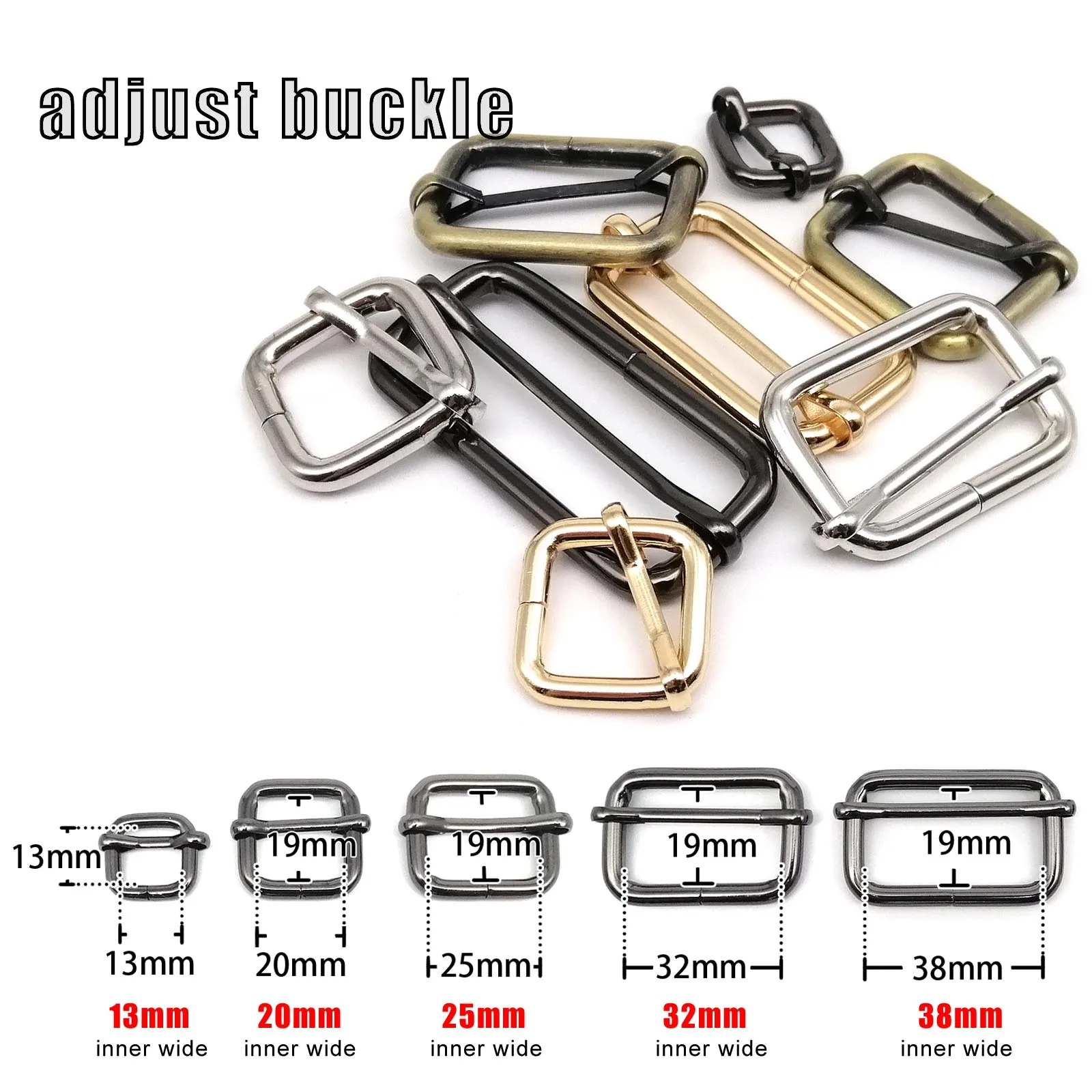 Premium Leather Handbag Belt with Adjustable Buckle and Hook Clasp