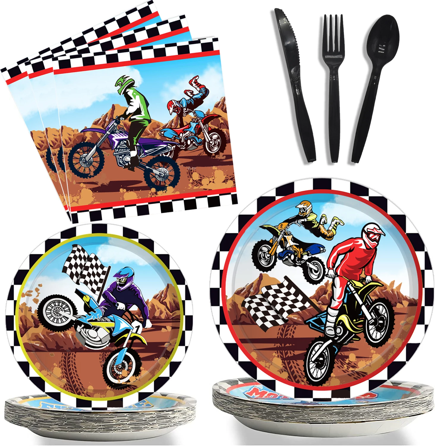 Desenhos animados Motocross Racing Backdrop para Crianças, Dirt Bike,  Motocicleta, Menino 1st Birthday Party, Decoração Banner, Cartaz -  AliExpress