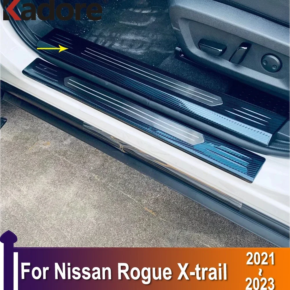 

Накладки на пороги для Nissan Rogue X-trail 2021 2022 2023