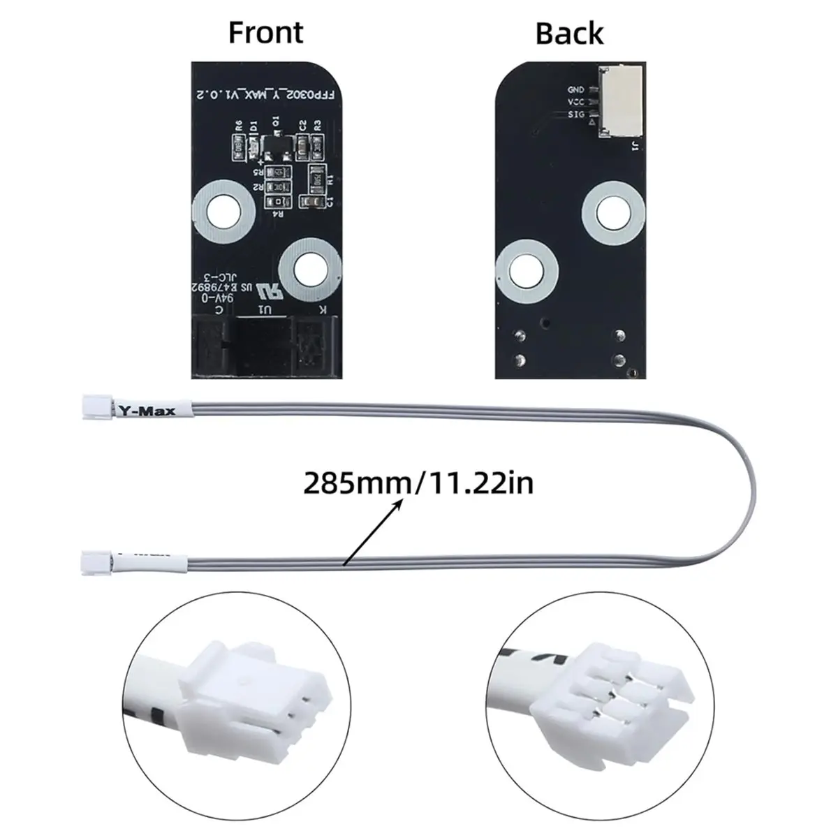 A49T Y-센서 키트(2개) Flashfoge AD5X와 호환 가능: 케이블 포함 PCB 보드 교체