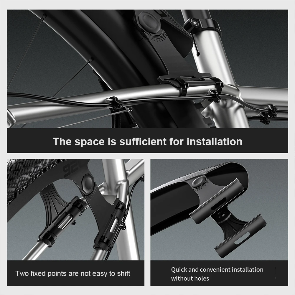 Bike Front Rear Mudguard Lightweight Mountain Bike Wheel Mudguard Hard Shell for MTB Mountain Road