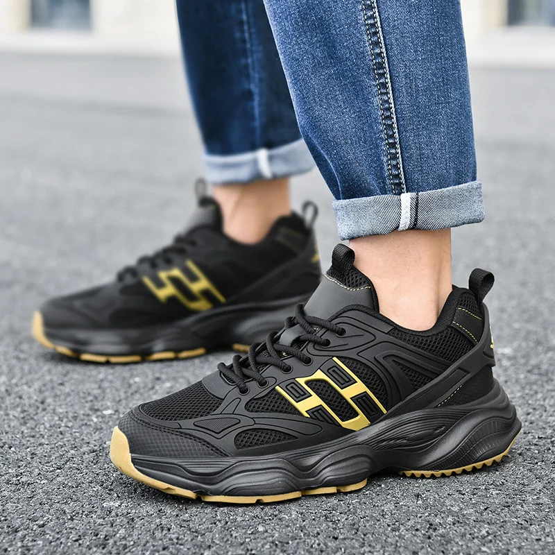 Men's Casual Mesh Trainers Lightweight Breathable Sporty Sneakers_voghion.com