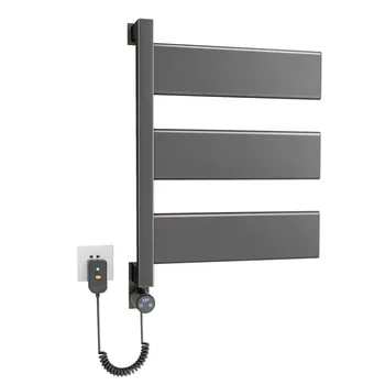 ราวตากผ้าขนหนูแบบติดผนังพร้อมเครื่องทำความร้อนในห้องน้ำ ปรับอุณหภูมิและตั้งเวลาได้ 1