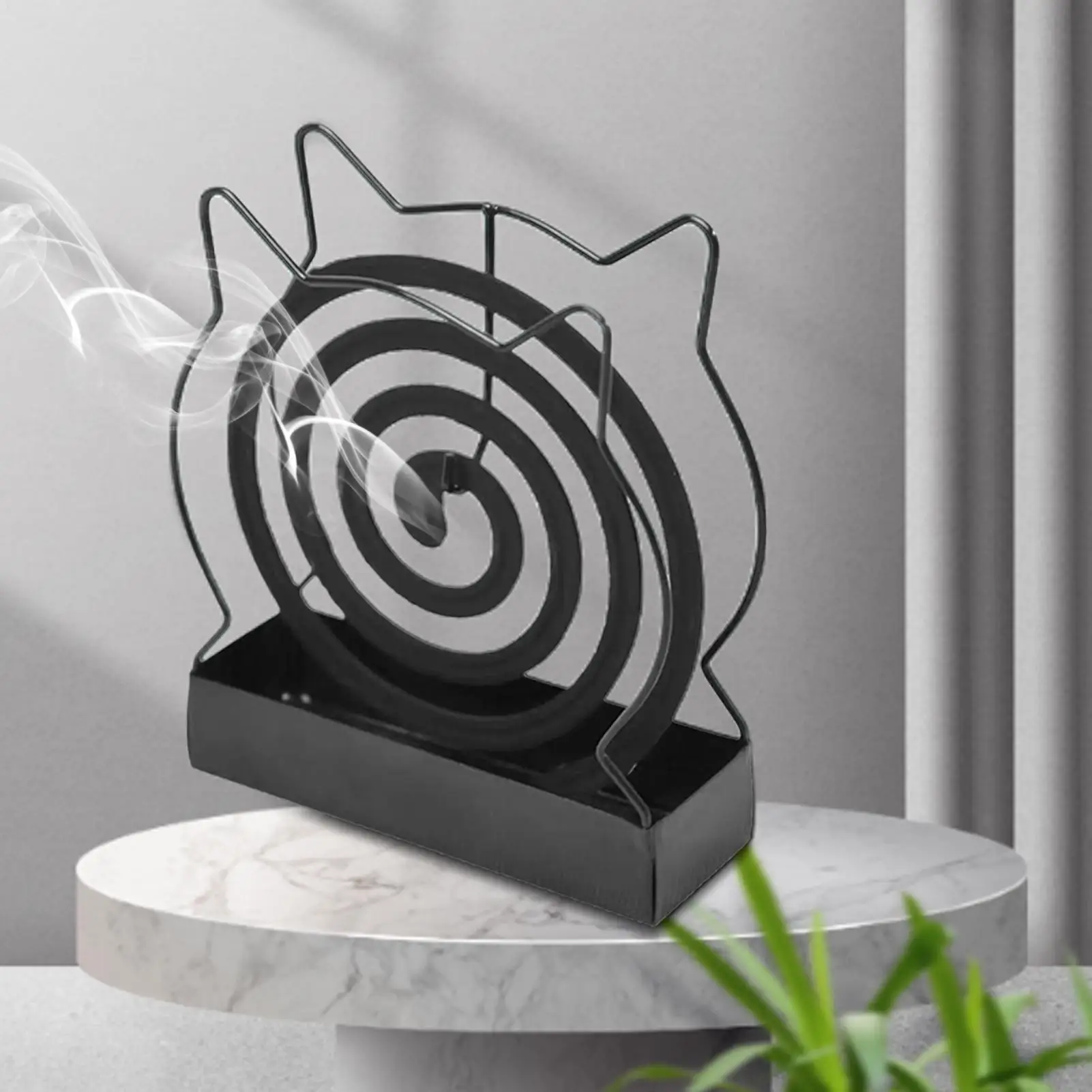 Portable Incense Coil Tray, Anti-fire Mosquito Coil Holder, Metal Repellents Rack, Home Decor, Garden Supply, Hotel Supplies