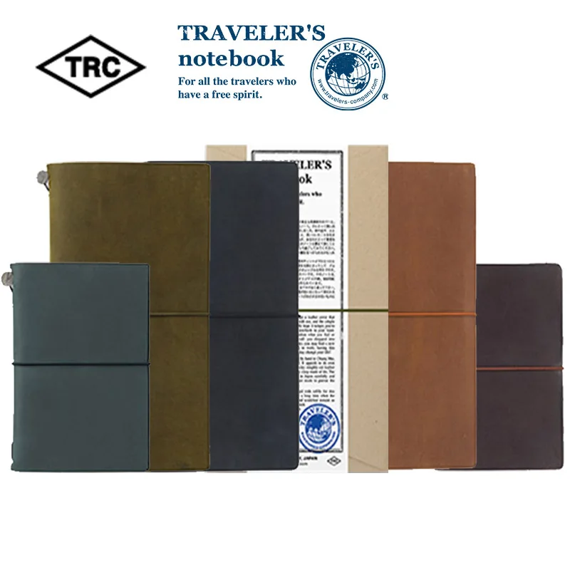 

Japan TRC original TRAVELER'S TN notebook Standard passport-type notebook cowhide notebook Notebook series with travel notebook