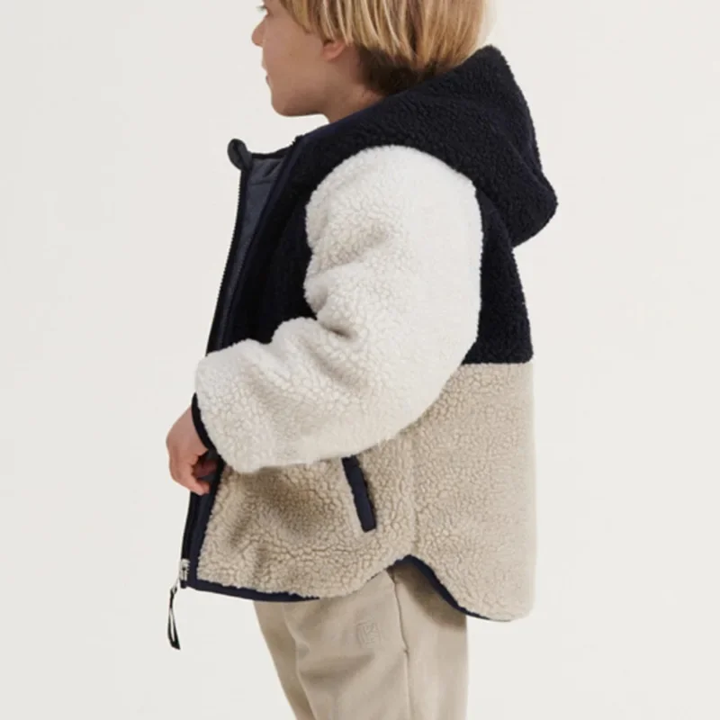 Winter down Jacket Reversible for Children Clothes Baby Boys Girls Kids Outerwear Hooded Fleece Zipper Coat Kids Fashion Casual