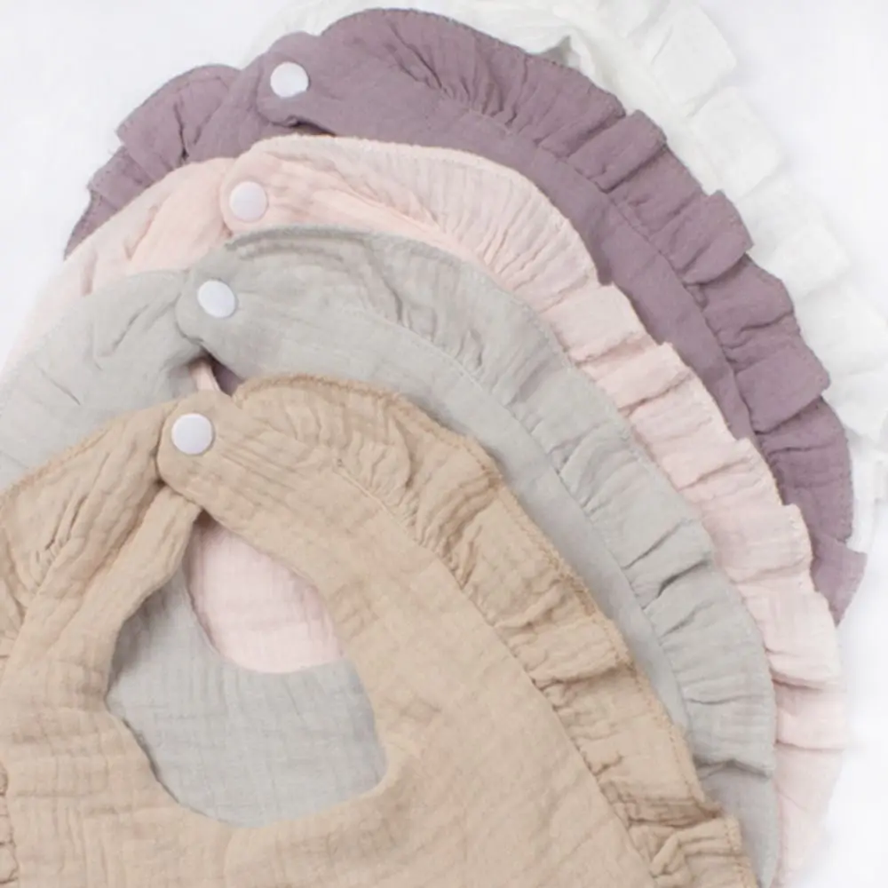 Soft Muslin Absorbent Bibs for Baby Boys and Girls