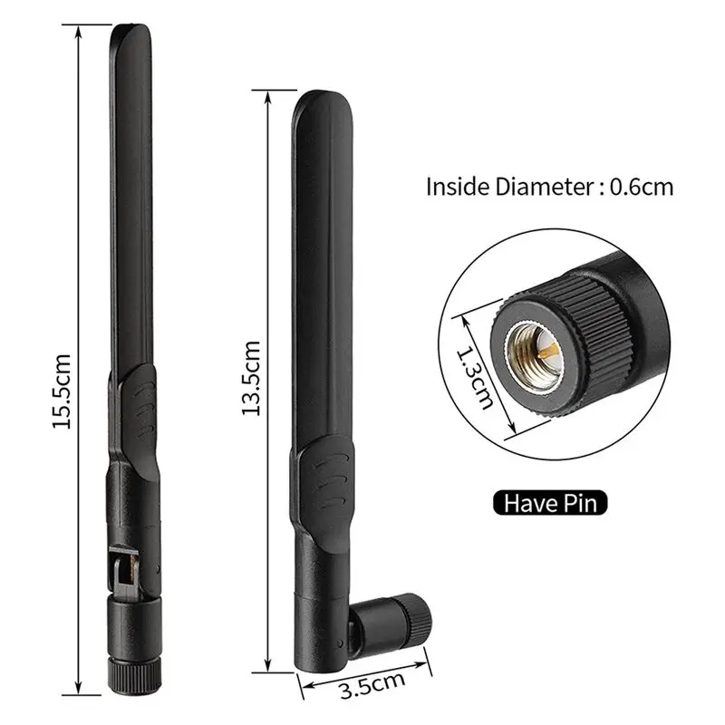 -[A51I 디지털]4G LTE 안테나 8Dbi SMA 플러그 안테나(8개) 호환 가능 4G LTE 라우터 게이트웨이 가정용 전화 핫스팟 모뎀 루