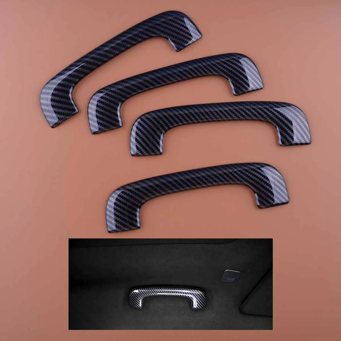 

4 шт., накладки на ручку салона автомобиля, для Dodge Charger 2011-2017 2018 2019 2020 2021