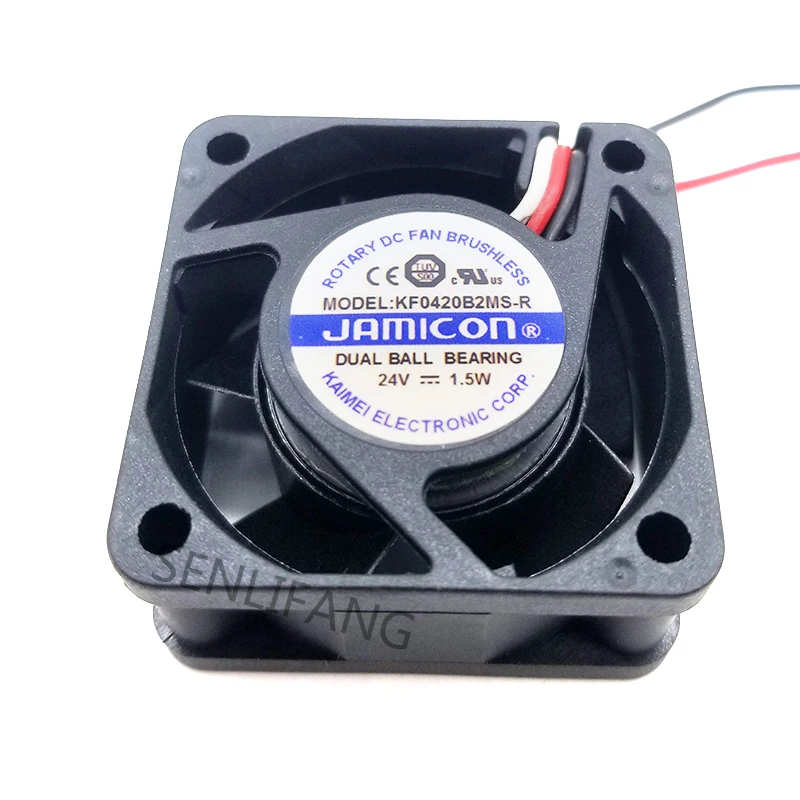 

Новинка 4 см KF0420B2MS-R 24V 1,5 W 40*40*20 мм 3 провода Вентилятор охлаждения