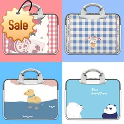 Saco do portátil feminino feito sob encomenda bolsa para portátil bolsa de ombro sacos de escritório saco do mensageiro dos desenhos animados imprimir 13 16 Polegada