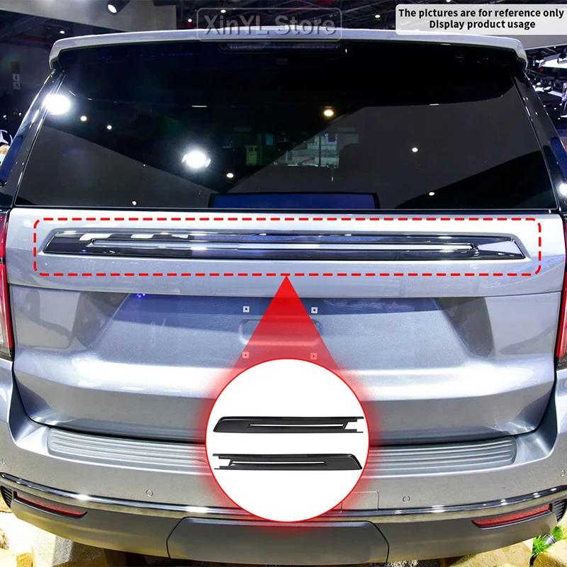 자동차 액세서리 리어 트렁크 도어 리드 자동차 ABS 테일 트림 쉐보레 서브어반/타호 2020-2023 테일 게이트 테일 트림