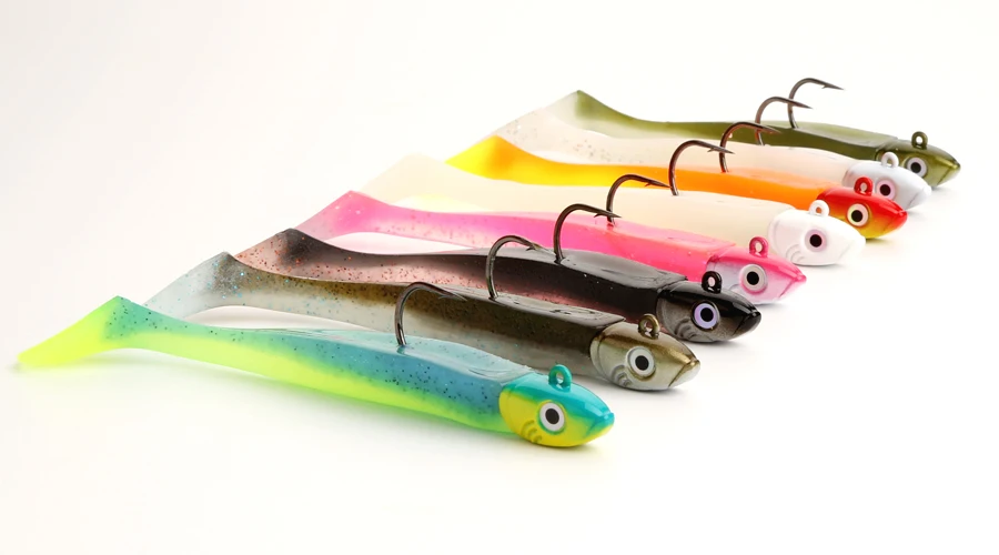 5 stücke 10cm weicher Köder großer Paddels chwanz Shad für Hecht Zander Süßwasser fischen lockt Aal Swimbait bunte weiche Köder – Detail 7