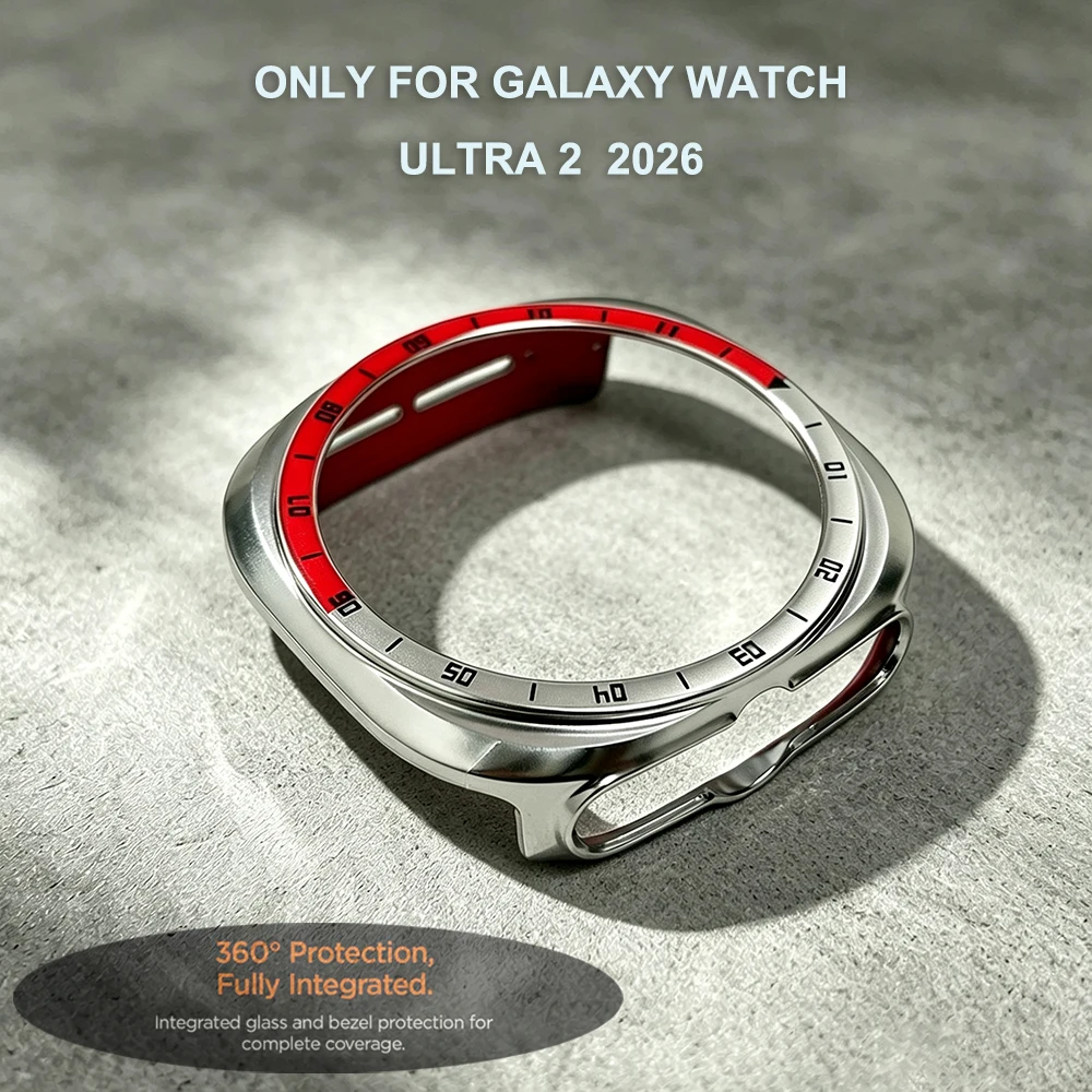Enhanced Tempered Glass + PC Protective Case for Smartwatch - Durable Bumper Screen Protector