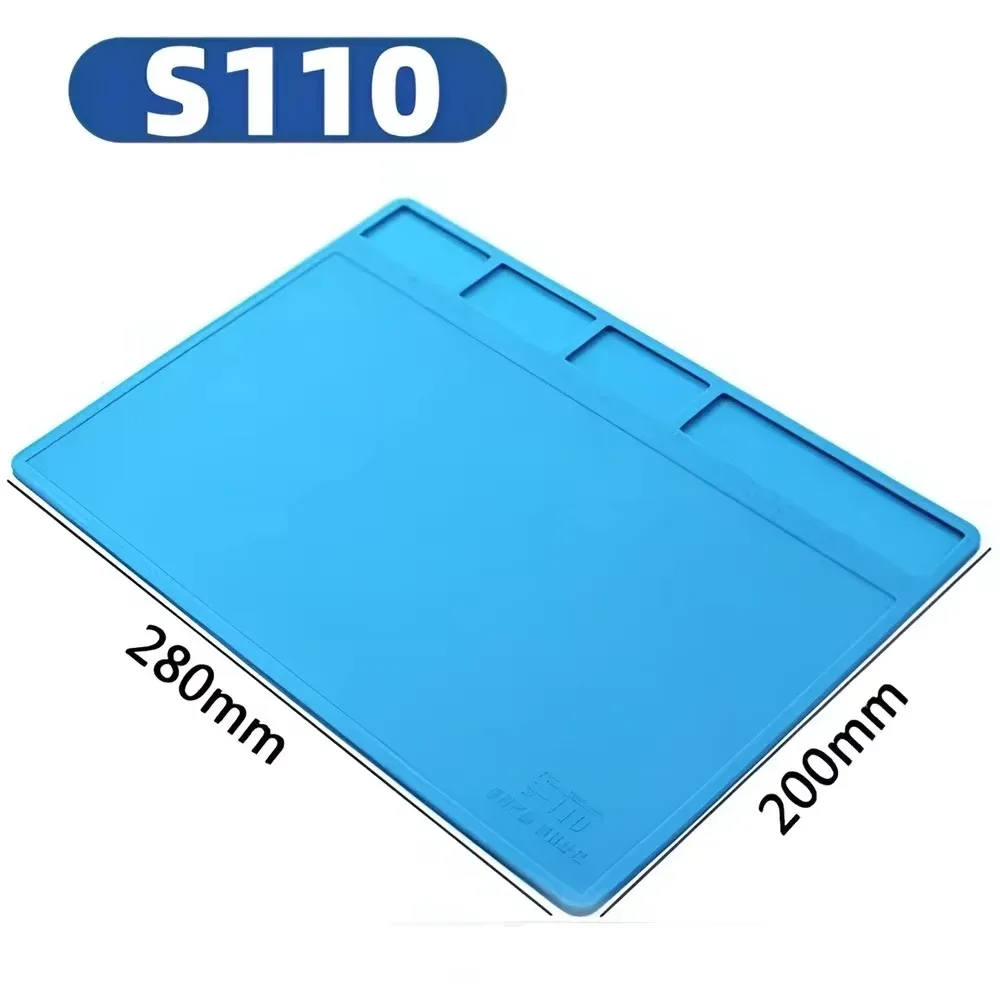 Magnetic Mat Silicone Work Mat Soldering Station Mat Heat Resistant 932°F Anti-Static for Electronic Phone Laptop Watch Repair image 13