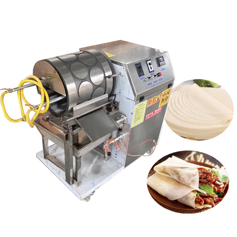 

Commercial Roasted Duck Pie Skin Machine Lotus Leaf Cake Machine Spring Roll Skin Machine Samosa Pancake Machine
