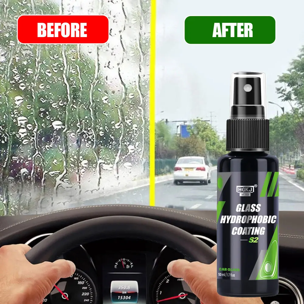 Car Water Repellent Spray Anti Rain Coating For Car Glass Hydrophobic  Anti-rain Liquid Windshield Mirror Mask Auto Chemical