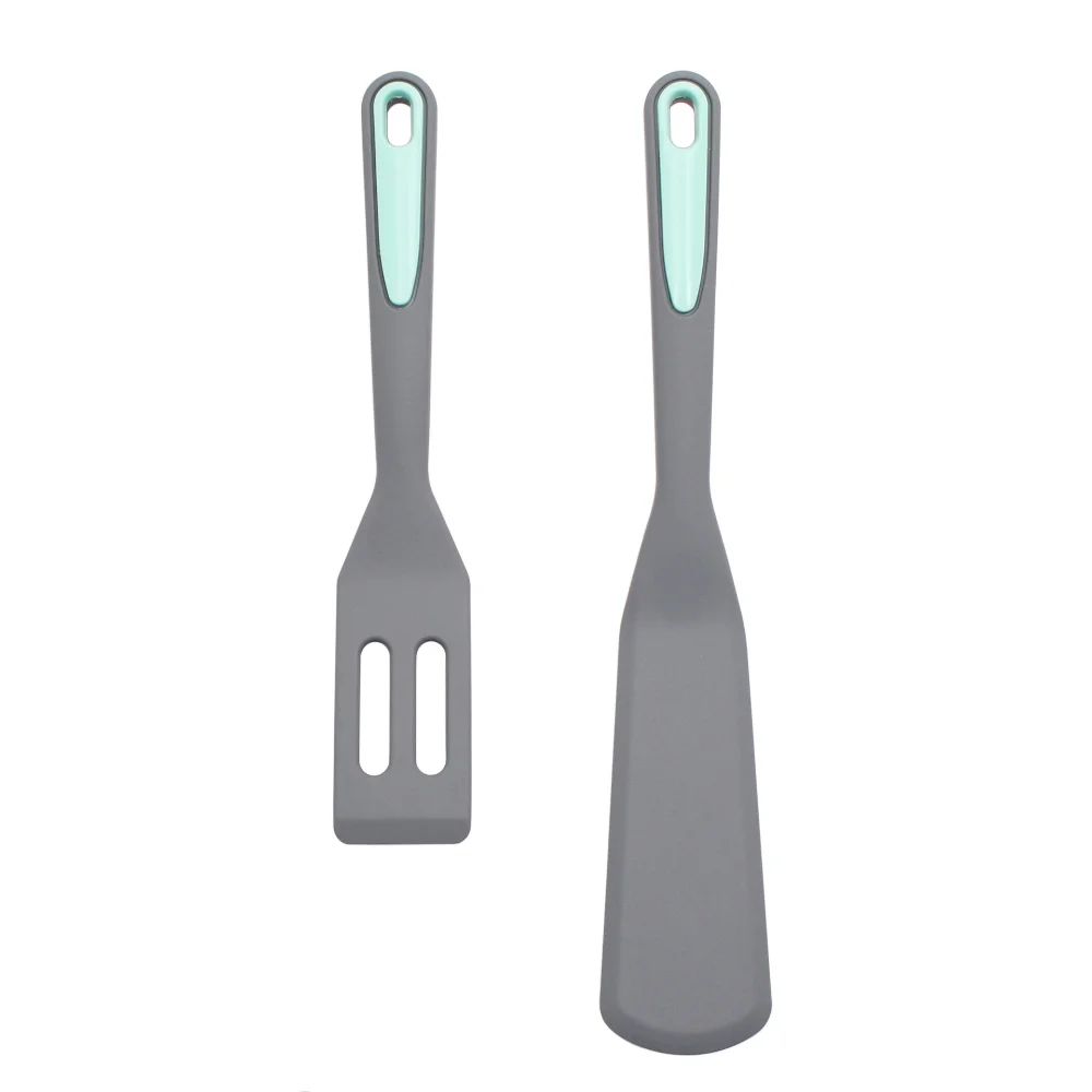 Silicone Spatula for Home, Small Cook Spatula, Omelet Spatula, Frying Brownie and Cookie, 2-Piece