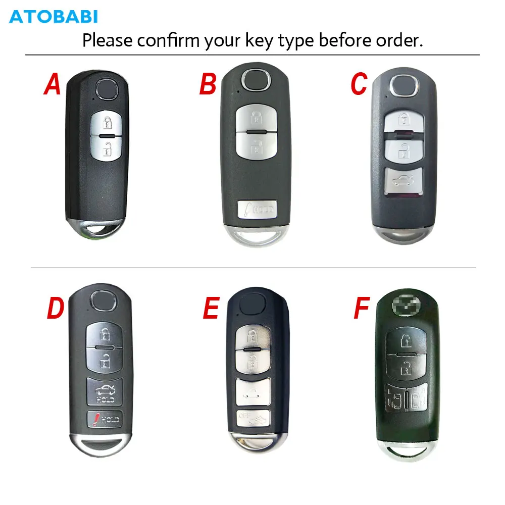 2 Keyless Remote Car Key Fob Case Shell for Mazda CX-5 Miata 2016 2017 2018  2019