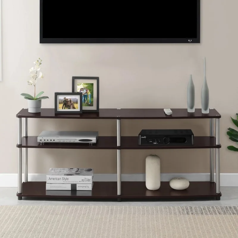 

Convenience Concepts Designs2Go No Tools 3 Tier Wide TV Stand for TVs Up To 65 Inches, （Espresso/White)optional