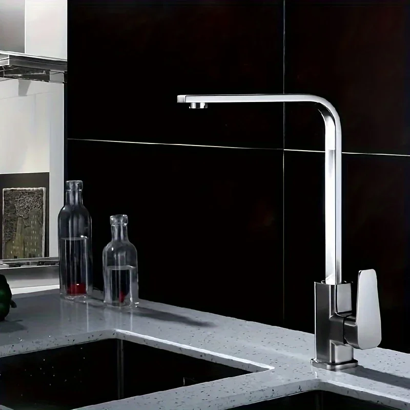 Top Ten Kitchen Faucets Of The Same Style, Hot And Cold Sinks, Stainless Steel Rotatable