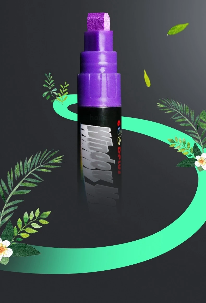 Haile 8 Farbe/Set Textmarker Fluoreszierende Marker Stifte Löschbare Kreide 5/6/8/10mm Schreibwaren für LED Schreibtafel Malerei Graffit – Detail 5
