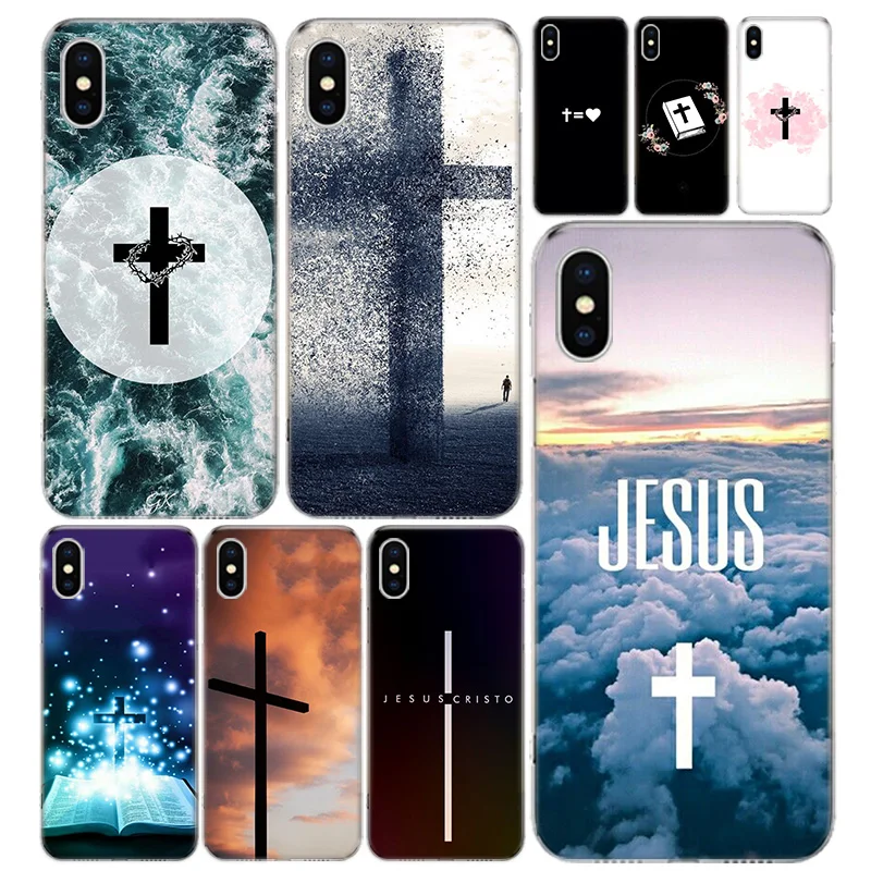 Christian Cross Design Phone Case Cover For iPhone 11 12 13 Mini 14 15 ...