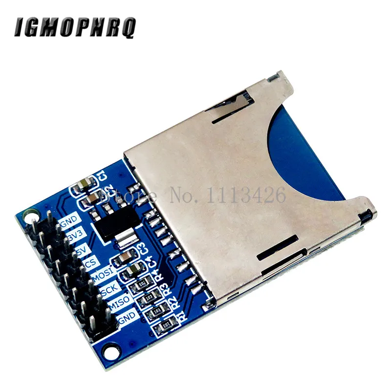 Modulo Di Lettura E Scrittura Da 10 Pezzi Modulo Scheda Sd Slot Socket Reader Arm Mcu Per Arduino Kit Di Avviamento Fai Da Te