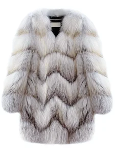 Rihui Fox Fox Fur Fur Coat Female Whole Fur Coat